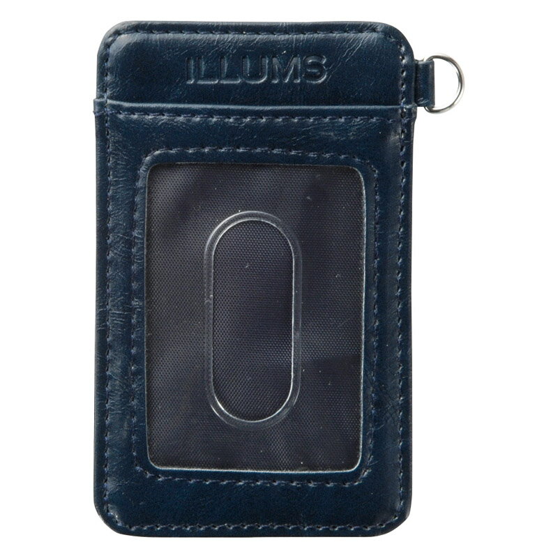 ＜イルムス＞両面パスケース S-ILM15365NVY人気 おすすめ メンズ小物 服飾雑貨 紳士用 男性用 ※こちらの商品は、メーカーおよび委託倉庫からの発送です。