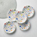 ステッチフラワーケーキ皿5枚 T-5620人気 おすすめ キッチン用品 食器 器 ※こちらの商品は、メーカーおよび委託倉庫からの発送です。