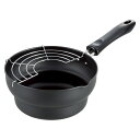段付き天ぷら鍋18cm(半月網付) C27180人気 おすすめ キッチン用品 調理器具 鍋 フライパン ※こちらの商品は、メーカーおよび委託倉庫からの発送です。