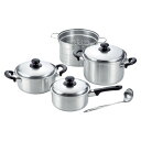 <燕三>IH対応鍋3点セット EM-022人気 おすすめ キッチン用品 調理器具 鍋 ステンレス製 ※こちらの商品は、メーカーおよび委託倉庫からの発送です。
