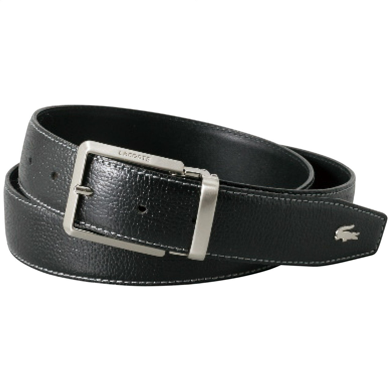 ＜ラコステ＞ベルト(ピン式) ブラッ