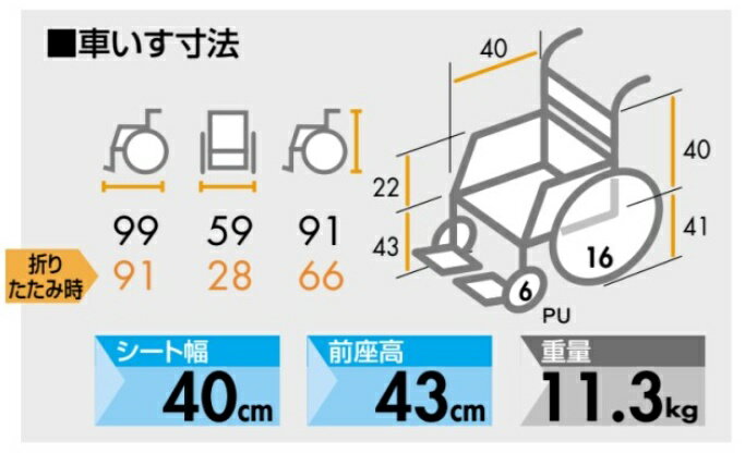 【法人宛送料無料】 日進医療器 標準型 車椅子 介助式 NEO-2α アルファ ノーパンクタイヤ仕様 リーズナブル 折りたたみ 耐荷重100kg NISSIN 2