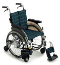 (ミキ) 車椅子 6輪 コンパクト スキット5 SKT-5 自走式 スリム ノーパンクタイヤ仕様 折りたたみ 耐荷重100kg MiKi 父の日 母の日 敬老の...
