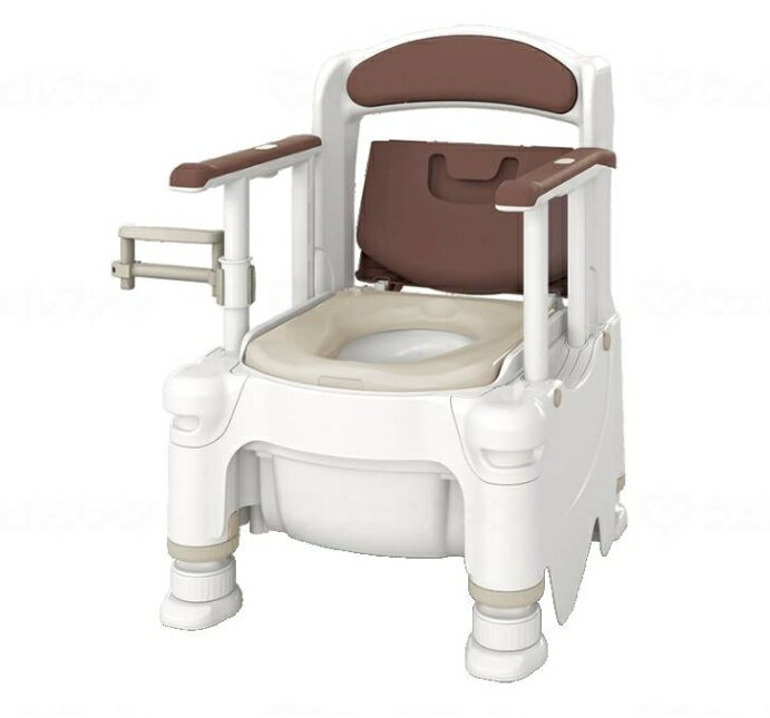 (アロン化成) ポータブルトイレ FX-30S らくゾウくん 側方ガードなし 暖房便座 532-954 532-955