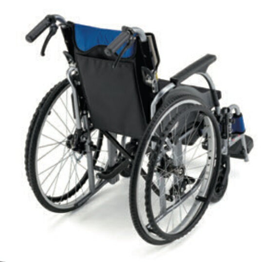 (ミキ) 車椅子 軽量 モジュール CRT-3-CZ カルッタ Carutta 自走式 コンパクト 肘掛跳ね上げ 脚部スイングアウト ノーパンクタイヤ仕様 スリム 折り畳み可能 耐荷重100kg 座幅40/42/44cm(座幅調節可能) MiKi クッション付 2