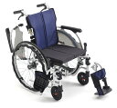 (ミキ) 自走式車椅子 CRT-SG-3-CZ 低床 軽量 コンパクト 座幅調整可能 肘掛跳ね上げ 脚部スイングアウト(4)