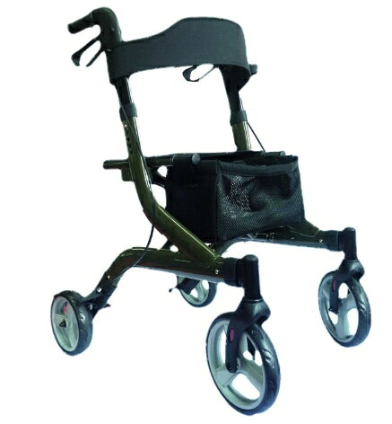 (豊通) Anyoneウォーカー 屋外用 歩行器 歩行車 手押し車 おしゃれ 介護 高齢者 4輪 ブレーキ付き 折りたたみ可能 高さ調節 リハビリ