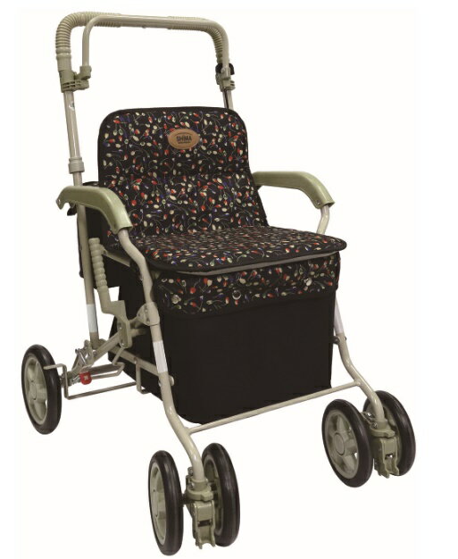 (島製作所) マーチ S シルバーカー 押し車 介護 高齢者 イス付 折りたたみ可能 おしゃれ 買い物 種類 母の日 敬老の日のサムネイル