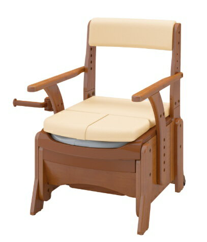 (アロン化成) 安寿 家具調トイレセレクトR コンパクト 533-882 暖房便座 介護 高齢者 ポータブルトイレ