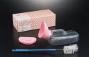 (浅井商事) S.A.塩ビ透明尿器 (洗浄ブラシ付) 女性用 尿瓶