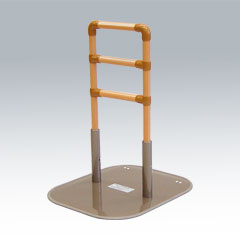 【中古】 (矢崎化工) たちあっぷ CKA-01 (新品マット付) 置き型手すり 置くだけ 簡単設置 介護 ベッドサイド 布団 寝室 ソファ 立ち上がり 起き上がり 重量11.7kg