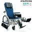 (カワムラサイクル) フルリクライニング車椅子 RR52-N 自走式 介助ブレーキなし 標準型アームサポート仕様 脚部エレベーティング&スイングアウト 折りたたみ ベルト付 エアータイヤ仕様 KAWAMURA