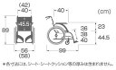 (カワムラサイクル) 標準型 車椅子 自走式 WAVIT ウェイビット WA22-40S WA22-42S 折りたたみ 背張調整不要 ノーパンクタイヤ仕様 耐荷重100kg 座幅 40cm 42cm SGマーク KAWAMURA 2