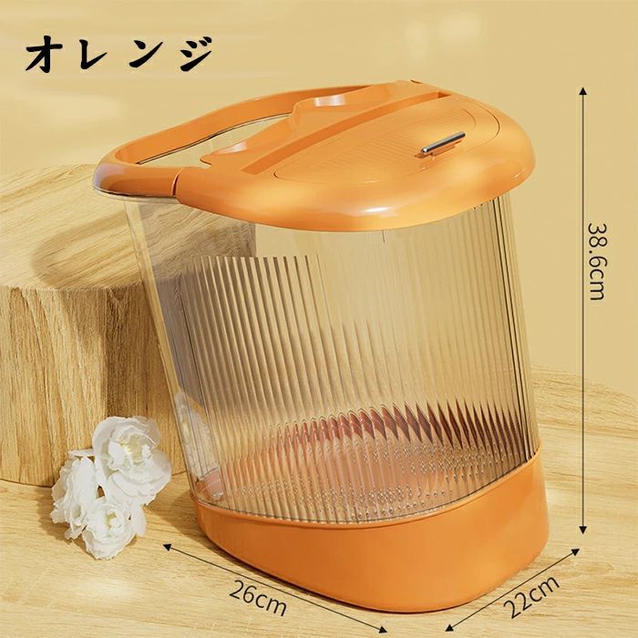 サンアイショップの【楽天スーパーセール】冬のフットバスバケツホームヘルスケアフットマッサージリラクゼーション人間工学に基づいた恒温フットバスプラス高さの深いバケツ 【】｜アングル3