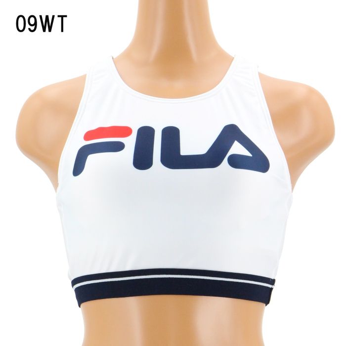 【SALE】【FILA】【YOGA】水陸両用 ロゴ 丈長 ブラトップ M,L 水着 みずぎ ミズギ ブラトップ レディース水着