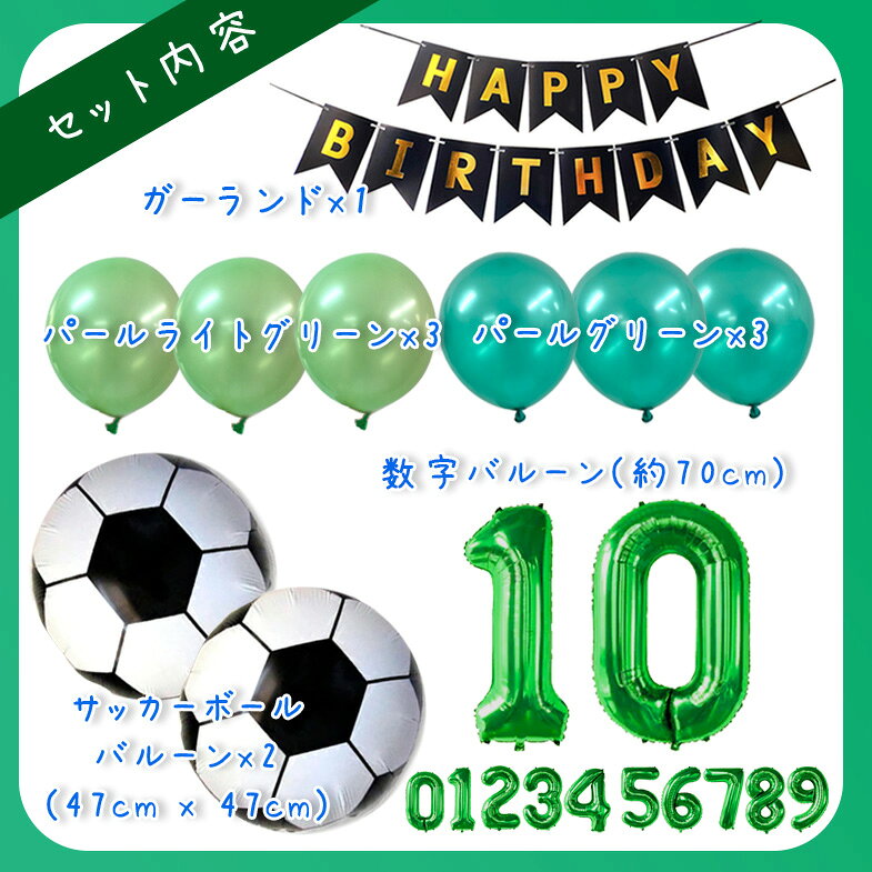 数字が選べる サッカー サッカーボール バルーン 数字バルーン 70cm 32インチ ナンバーバルーン ハッピーバースデー 誕生日 サプライズ パーティ 風船飾り付け数字 大きい オシャレ 大人 子供 男の子 送料無料 翌日配送 sanana-10004089 sanana store 楽天市場店 サンプル画像2