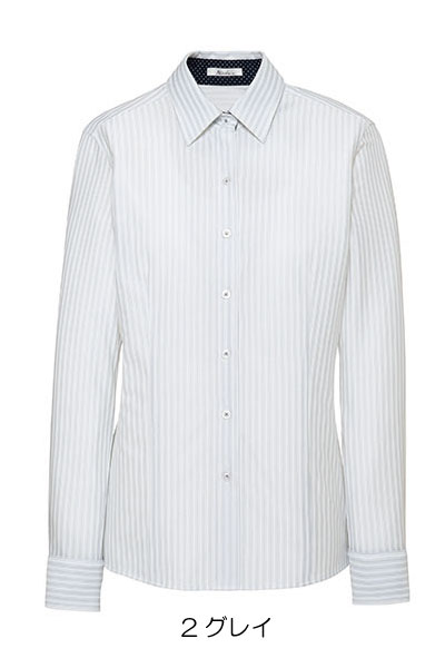 RB4160 長袖ブラウス スカーフループ付 事務服 オフィス 5号〜21号 ボンマックス【会社制服Sanapparel】