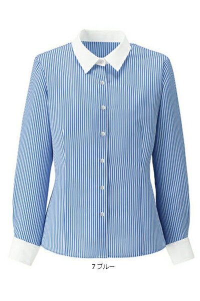 RB4161 長袖ブラウス 制菌加工 事務服 オフィス 5号〜21号 ボンマックス【会社制服Sanapparel】