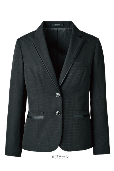 AJ02767 ジャケット グリッタードット 事務服 オフィス 5号〜21号 大きいサイズ 小さいサイズ ボンマックス【会社制服Sanapparel】