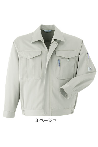 乐天商城 - 旭蝶・ASAHICHO・E140　エコツイル　帯電防止 　作業着　S〜6L　長袖ブルゾン　【会社制服Sanapparel】
