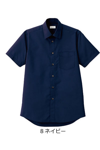 乐天商城 - FB5041M メンズ　レギュラーカラー半袖シャツ　FACEMIX　S〜5L　【会社制服Sanapparel】