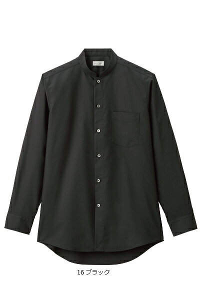 乐天商城 - FB5051M　メンズ　スタンドカラー長袖シャツ　FACEMIX　S〜5L　【会社制服Sanapparel】