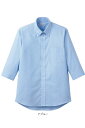 FB4555U オックスフォード七分袖シャツ FACEMIX SS〜4L 【会社制服Sanapparel】(4)