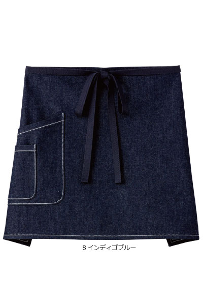 乐天商城 - FK7153　デニムサロンエプロン　　カフェ　洋食　レストラン　バー　FACEMIX　　【会社制服Sanapparel】