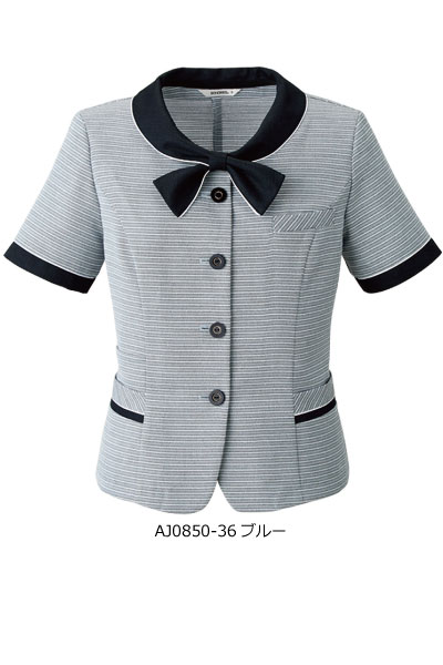 AJ0850 オーバーブラウス 事務服 オフィス 5号〜21号 ボンマックス【会社制服Sanapparel】