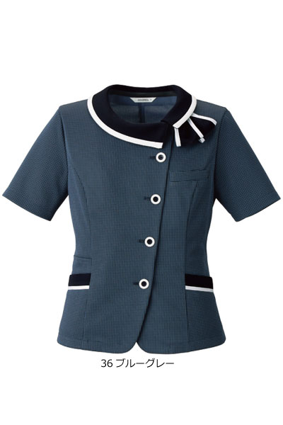 AJ0854 オーバーブラウス モイスティックス ファインニット S223シリーズ 事務服 オフィス 5号〜21号 ボンマックス【会社制服Sanapparel】