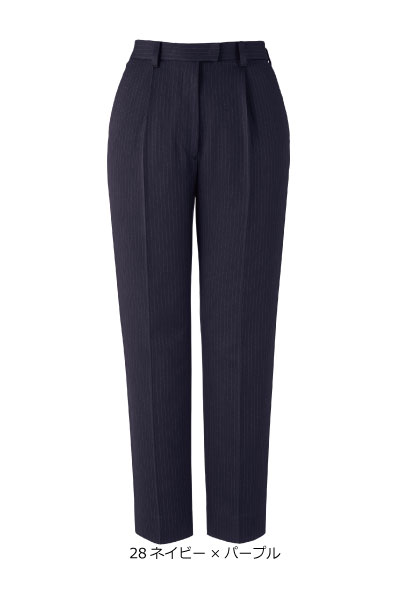 AP6254 テーパードパンツ A231シリーズ Shade Fit Stripe 事務服 エコトピア オフィス 大きいサイズ 小さいサイズ5号〜21号 ボンマックス【会社制服Sanapparel】