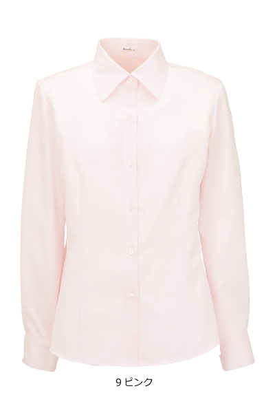 RB4136　長袖ブラウス 　シンプル　定番　 ボンマックス　【会社制服Sanapparel】