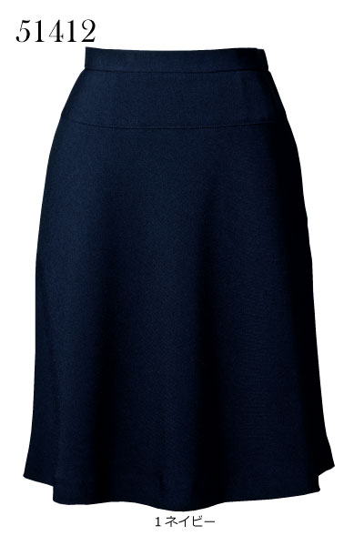 Rakuten - 事務服・制服　en joie51412 フレアースカート　　年間　ブラック・ネイビー　5号～25号　大きいサイズ・小さいサイズ　【会社制服Sanapparel】※21号～25号は受注生産となりお時間をいただきます