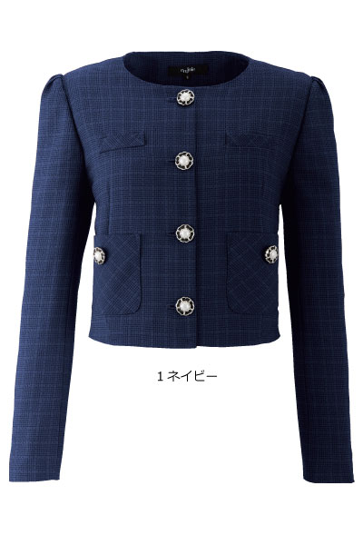 82070　ジャケット　華やぎコンシェルジュ　ATHENA おもてなし　　事務服　　小さいなサイズ　大きなサイズ　5号〜25号　アンジョア ※21号〜25号は受注生産です【会社制服Sanapparel】 sanapparel-10004266 会社制服sanapparel【楽天市場店】 サンプル画像2
