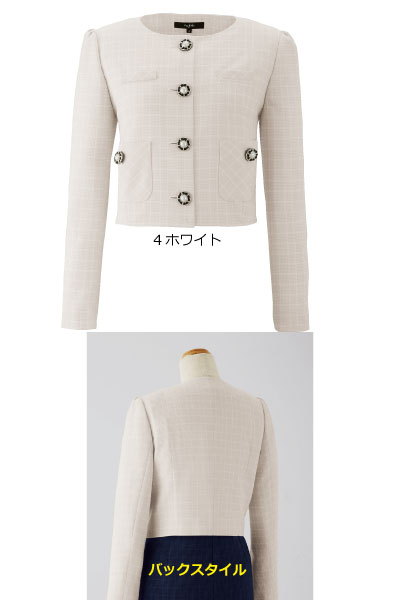 82070　ジャケット　華やぎコンシェルジュ　ATHENA おもてなし　　事務服　　小さいなサイズ　大きなサイズ　5号〜25号　アンジョア ※21号〜25号は受注生産です【会社制服Sanapparel】 sanapparel-10004266 会社制服sanapparel【楽天市場店】 サンプル画像3