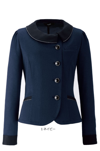 82075 ジャケット 華やぎコンシェルジュ ATHENA おもてなし 事務服 小さいなサイズ 大きなサイズ 5号〜25号 アンジョア ※21号~25号は受注生産です【会社制服Sanapparel】