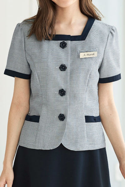 事務服・制服 en joie86415 サマージャケット【5〜19号】【会社制服Sanapparel】