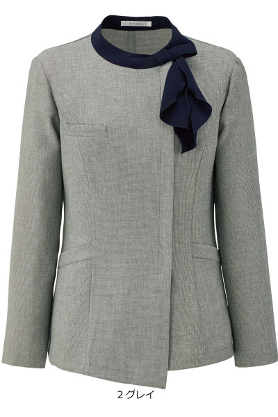 BCJ0128 ソフトジャケット B2501シリーズ メランジドビー 快適 事務服 オフィス 5号～21号 大きいサイズ 小さいサイズ ボンマックス【会社制服Sanapparel】