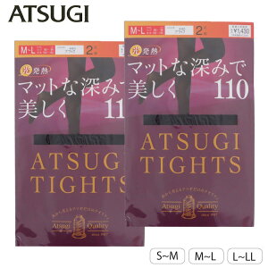 ATSUGI　TIGHTS アツギ タイツストッキング・タイツ　ブラック（BLACK）110デニール　1P2足組　2P4足組　FP13112