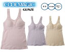 グンゼ　クールマジック　GUNZE COOLMAGIC抜群の通気性。 カップ付きインナー　ブラトップ綿混　ブラキャミ　メッシュ素材　ライトピンクパープルホワイト　クリスタルベージュ　EN2021H