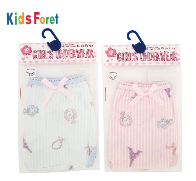 ショーツ 女の子 パンツ 子供キッズフォーレ Kids Foret ガールズ アンダーウェアピンク ブルー 100cm 110cm 120cm 130cmB13705