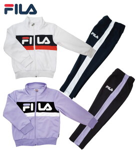 フィラ《FILA》ジャージ 上下セットジュニア（子供用）トレーニングウエア女子ジュニア ジャージ上下セット女の子 ジャージ上下セット G6450