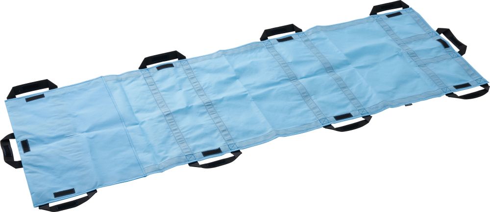 担架　簡易　救急　使い捨て　BCP　災害時　山崎産業　Eディスポ担架（不織布）　簡易タイプ　折り畳み式