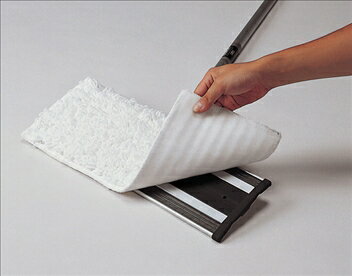 ワックス用モップ替糸 スペア 交換用 床ワックス フローリング コーティング 業務用 プロ仕様 オフィス 店舗 施設 ビルメン 清掃 消耗品 長持ち ストック 清潔 操作性抜群 便利 高品質 テラモト ワックスモップ替糸 約160×420mm CL-347-140-0