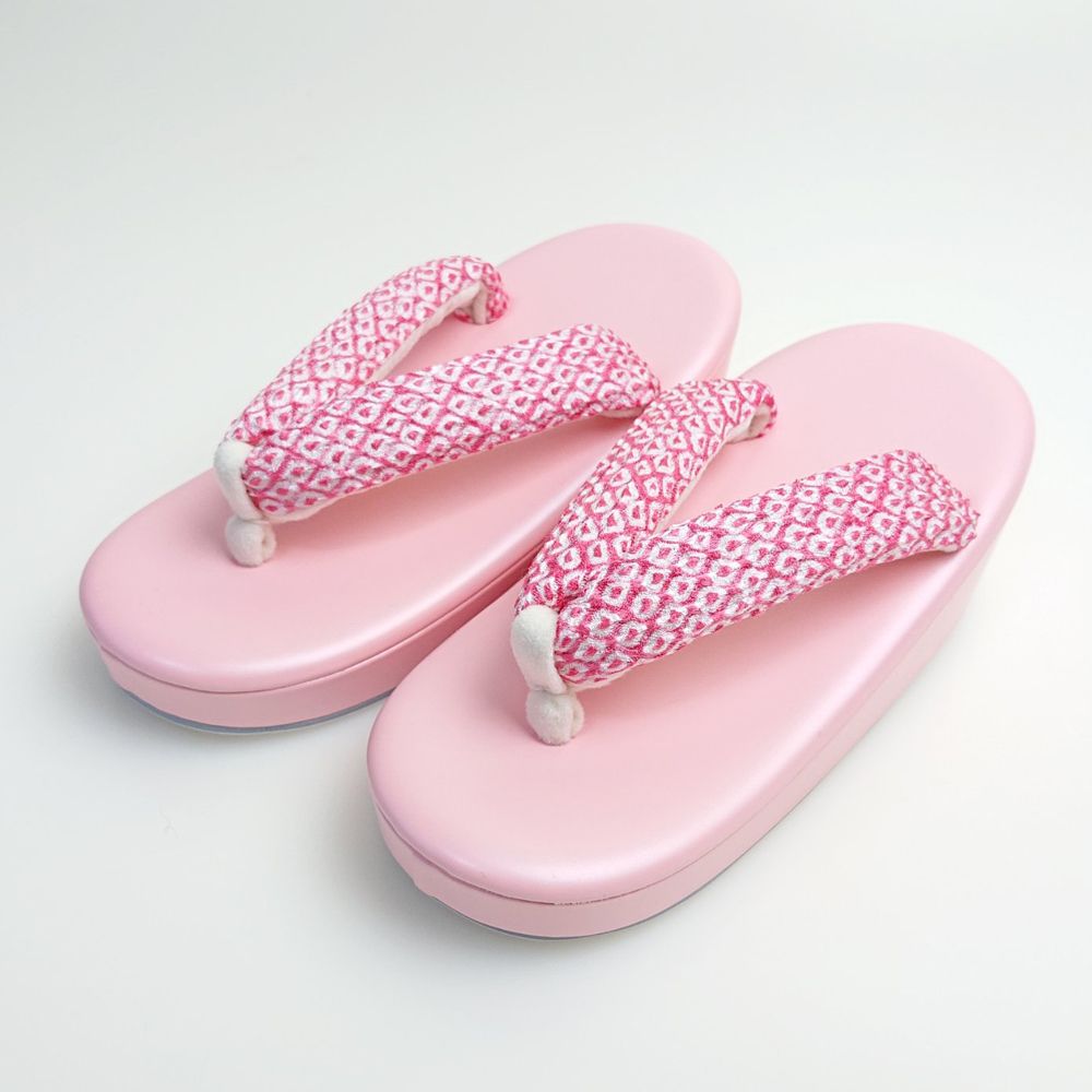 七五三 草履 No.25 疋田≪ピンク≫ 子供用 ぞうり 疋田鼻緒 着物 七五三着物 女児 3歳 7歳 全3サイズ 京都 さんび 日本製