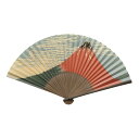 浮世絵 紙扇子 【赤富士】 ギフト 外国人 海外 土産 和雑貨 和柄 プレゼント 日本製 メール便対応