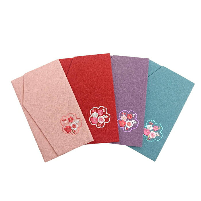 金封袱紗 ふくさ 梅 ポリエステル 慶事 袱紗 返礼 ギフト 記念品 名入れ可能 さんび 日本製