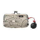 菊柄 朱肉付き印鑑ケース《 白×黒 》/ がまぐち はんこ 小銭入れ コインケース ブラック お土産 日本製 京都 さんび堂 手作り【メール便対応商品】 和柄 ...