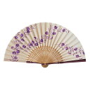 扇子セット(紙箱入り) 花音パープル 女性 扇子 プレゼント ギフト 贈答品 和小物 京都 京小物 さんび堂