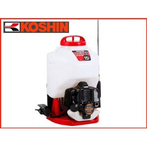 タンク容量15Lガーデンスプレーヤー消毒・除草用エンジン動噴カスケード式（低圧）工進 噴霧器ES-15C